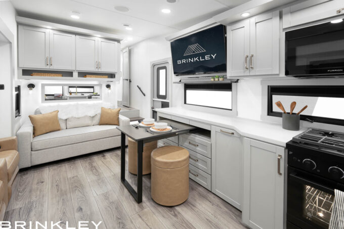 Model Z 2680 Fifth Wheels 18 2025 Brinkley RV Model Z 2680 Dining Room Dinesk Table for 2 8545