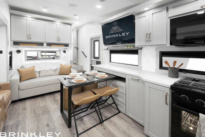 Model Z 2680 Fifth Wheels 19 2025 Brinkley RV Model Z 2680 Dining Room Dinesk Table for 4 8541