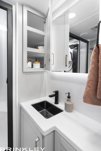 Model Z 2680 Fifth Wheels 32 2025 Brikley RV Model Z AIR 297 Bathroom Pass Through Cabinet 7317