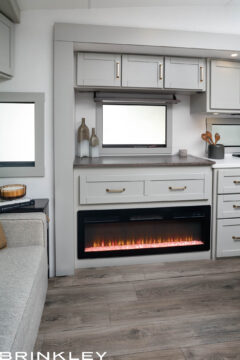 Luxury Fifth Wheel RV Fireplace