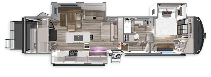 Fifth Wheel with a patio and outdoor kitchen - 2024 Z 3400