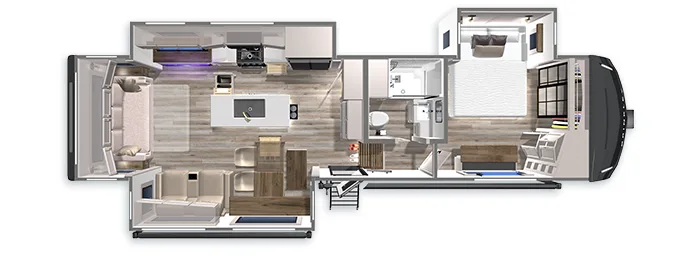 Model Z 3100 Fifth Wheel Floorplan