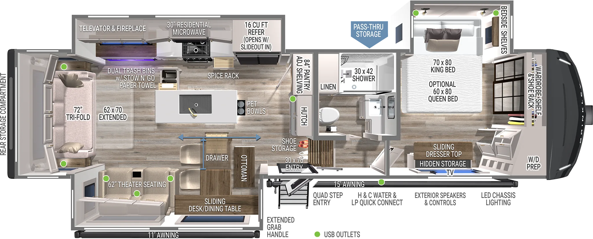 Model Z 3100 Fifth Wheels 2024 Brinkley Rv