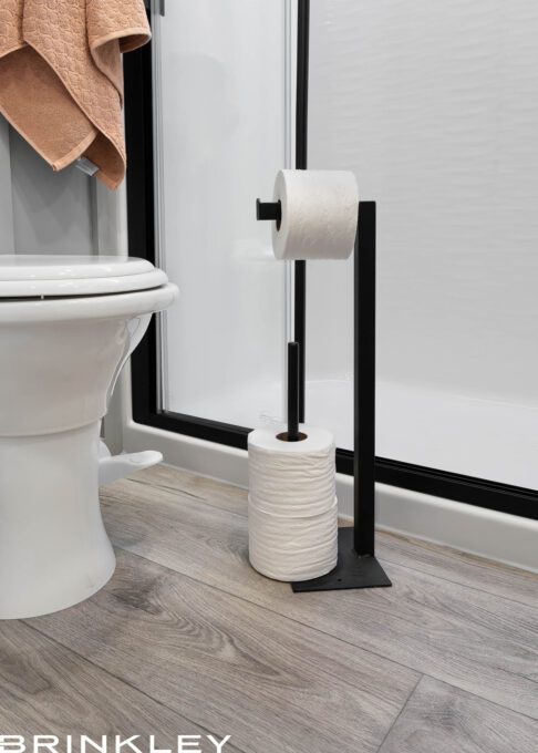 Toilet Paper Holder w/ Magnetic Travel Caddy