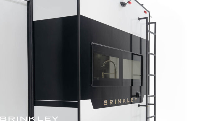 Modern Euro Square Frameless Windows on a Z 3200 by Brinkley RV