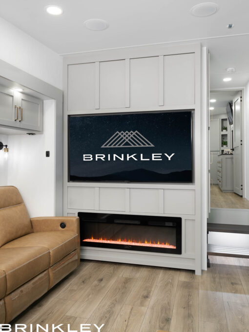 Model Z 3200 Fifth Wheels Living Room TV Fireplace 2026 Brinkley RV 9994