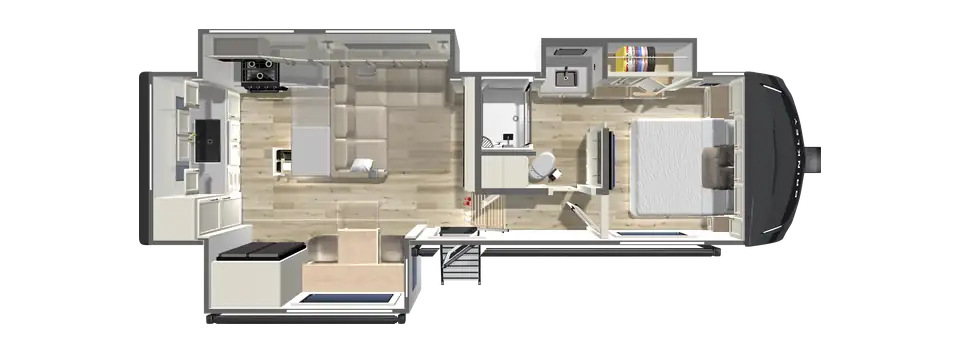 2027 Fifth Wheel with a large kitchen and family seating - Z 2700