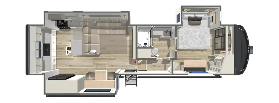 2027 Fifth Wheel with a large kitchen and family seating - Z 3200