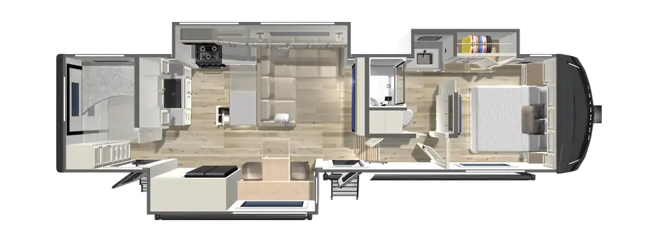 2027 Fifth Wheel with a large kitchen and rear bunkroom - Z 3210