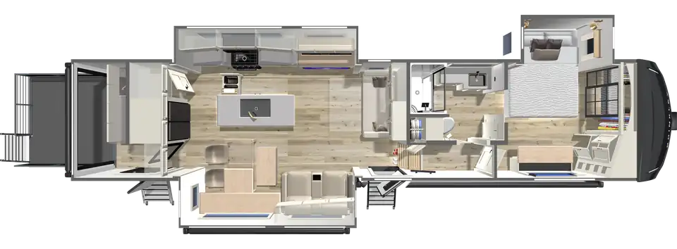 2027 Fifth Wheel with Patio & Outside Kitchen Z 3420 by Brinkley