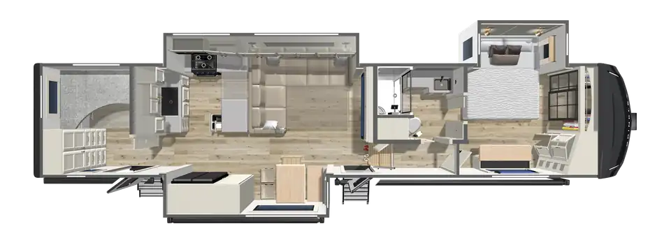 2027 Rear Bunkhouse Fifth Wheel with Dual Electric Bunks - Z 3510