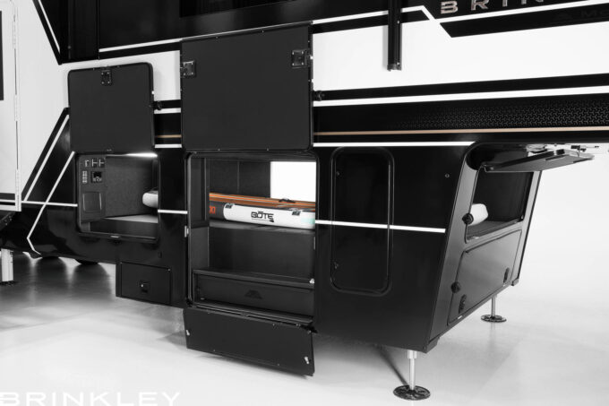 | Model G 4150 Toy Haulers 24 Model G 4155 Fifth Wheels Exterior Campside Mega 3 Way Pass Through Storage 2026 Brinkley RV 7553