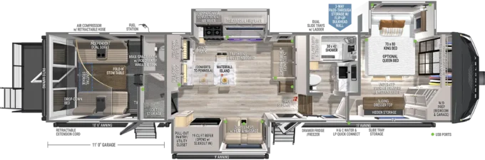 G 3520 Luxury Fifth Wheel Toy Haulers by Brinkley RV