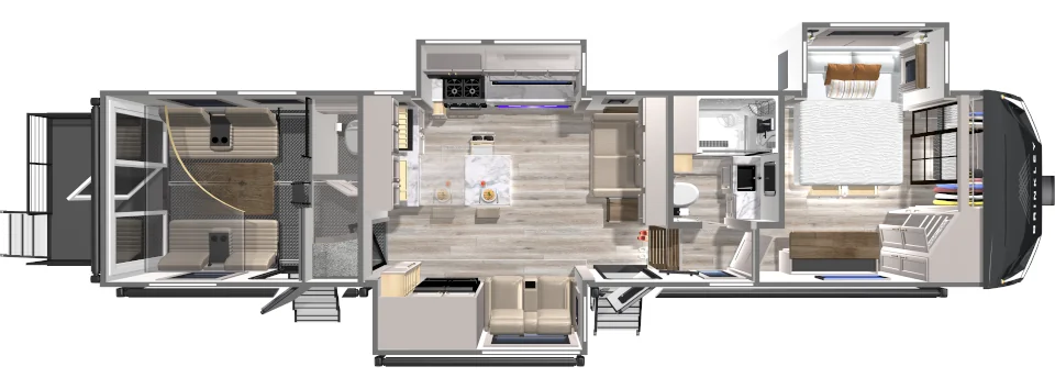 Fifth Wheel with 11 foot Garage G 3520