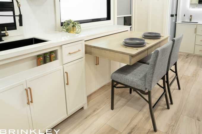 Model I 265 Travel Trailers 12 Pull-Out Dining Table