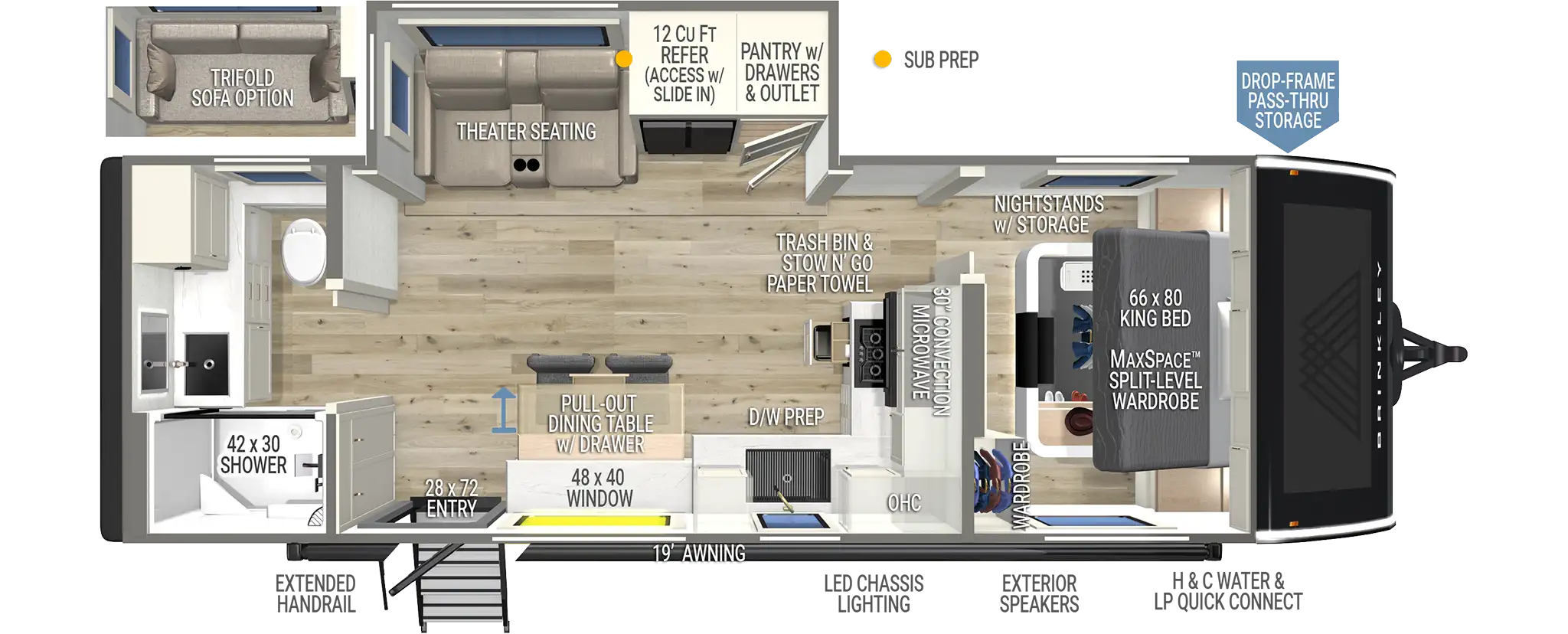 Model I 265 Luxury Travel Trailers by Brinkley RV