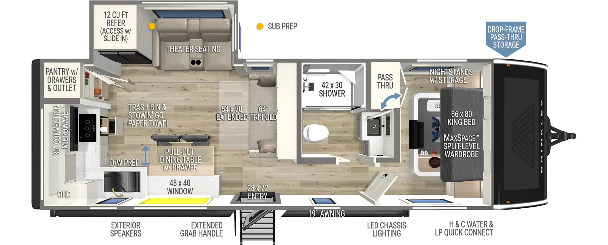 Model I 275 Luxury Travel Trailers by Brinkley RV