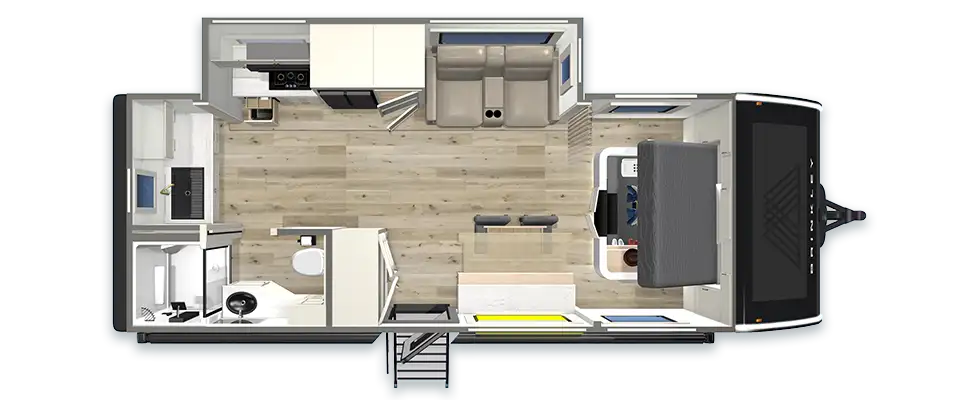 Small Luxury Travel Trailers Floorplan I 235