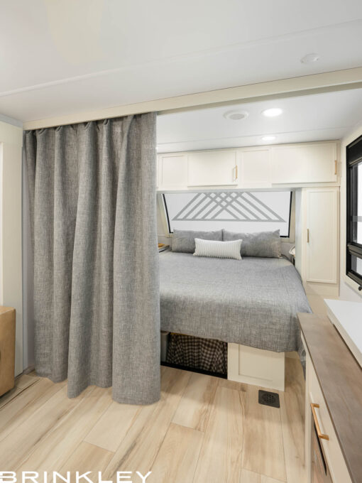 Model I 235 Travel Trailers Bedroom Curtain Divide 2026 Brinkley RV 9405