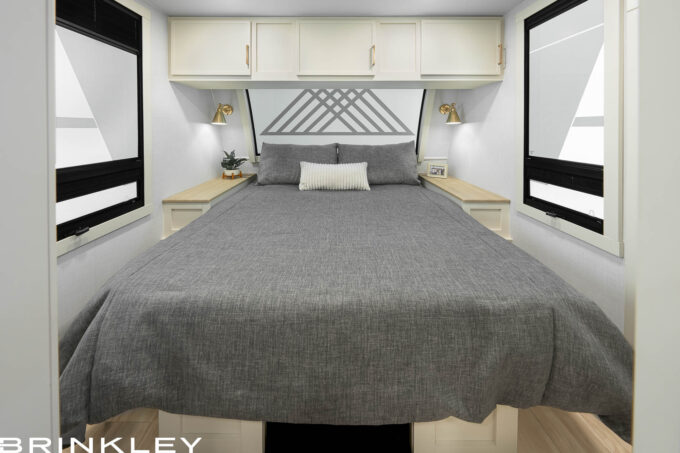 Luxury Travel Trailer Master Bedroom