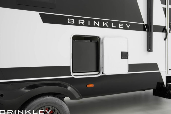 Model I 294 Travel Trailers Exterior 12v Fridge 2025 Brinkley RV 9011