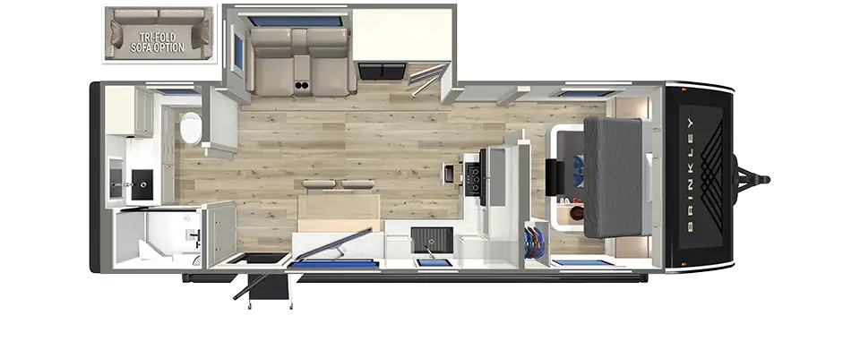 Brinkley RV I 265 Travel Trailer Floorplan 2027 Brinkley RV I 265 Travel Trailer Floorplan