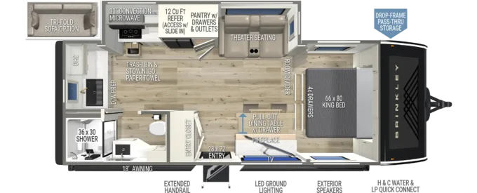Model I 235 Lightweight Travel Trailers by Brinkley RV