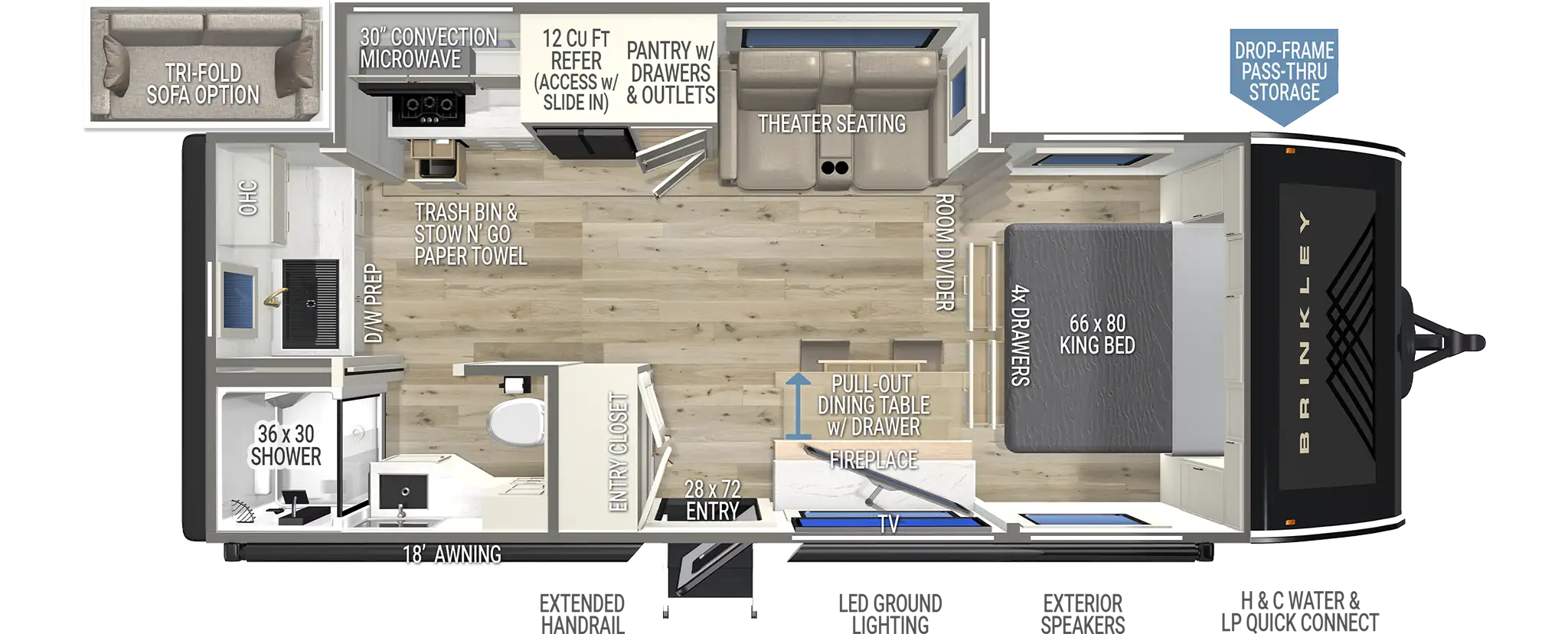 | Model I 235 Travel Trailers 1 2027 Model I 235 Small Luxury Travel Trailers by Brinkley RV