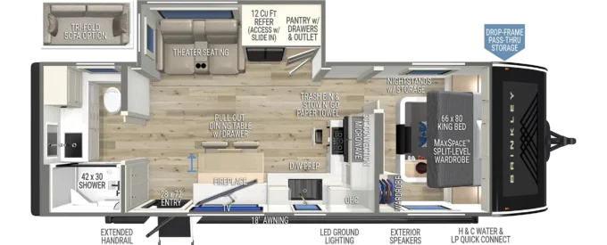 Model I 265 Luxury Travel Trailers by Brinkley RV