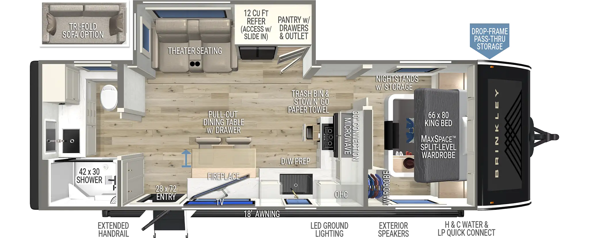 | Model I 265 Travel Trailers 1 2027 Model I 265 Luxury Travel Trailers by Brinkley RV
