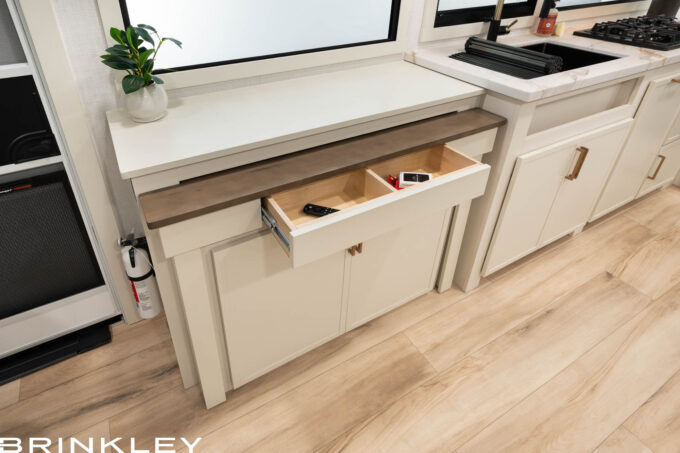 Smart Compact Travel Trailer RV Storage Design