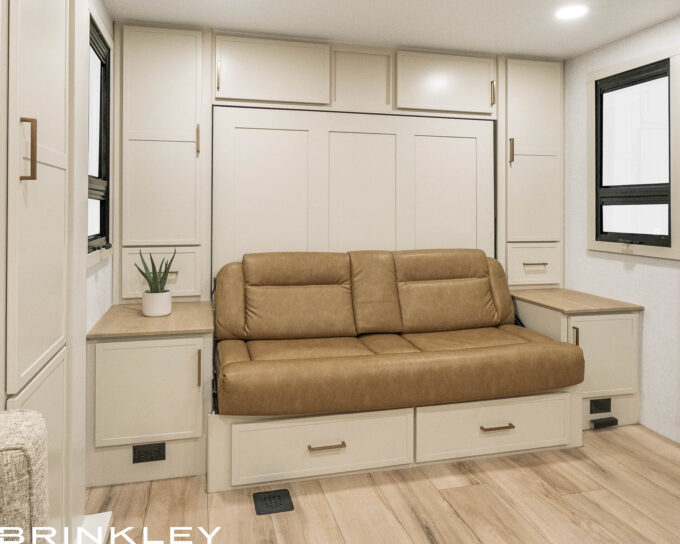 Roll Over Sofa w/ End Tables