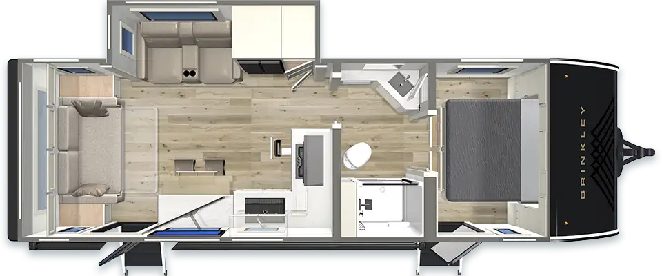 Small Lightweight Travel Trailers Floorplan Ix 25x