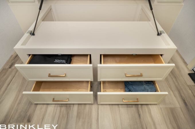 | Model I 26x Travel Trailers 28 Model Ix 26x Travel Trailers Bedroom Under Bed Drawers 2027 Brinkley RV 6861