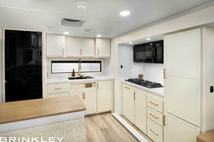 | Model I 26x Travel Trailers 11 Model Ix 26x Travel Trailers Kitchen Overview 2027 Brinkley RV 6646