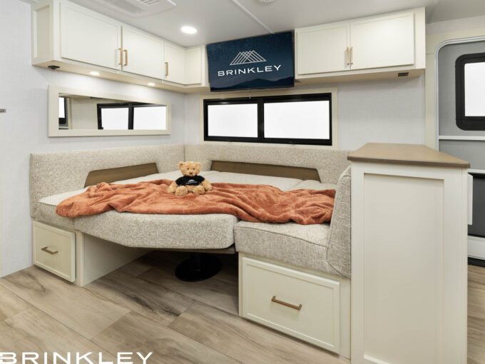 | Model I 26x Travel Trailers 20 Model Ix 26x Travel Trailers Living Room U Shaped Dinette Bed 2027 Brinkley RV 6620