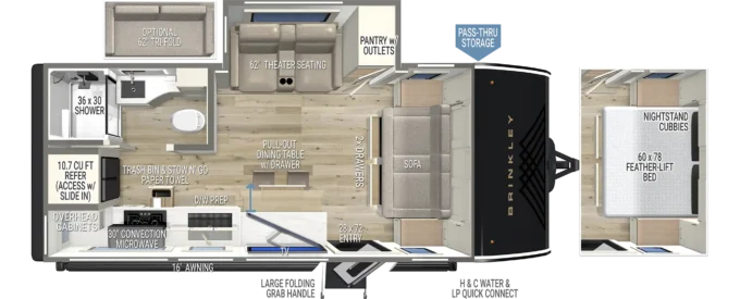 Model Ix 20x Lightweight Travel Trailers Brinkley RV