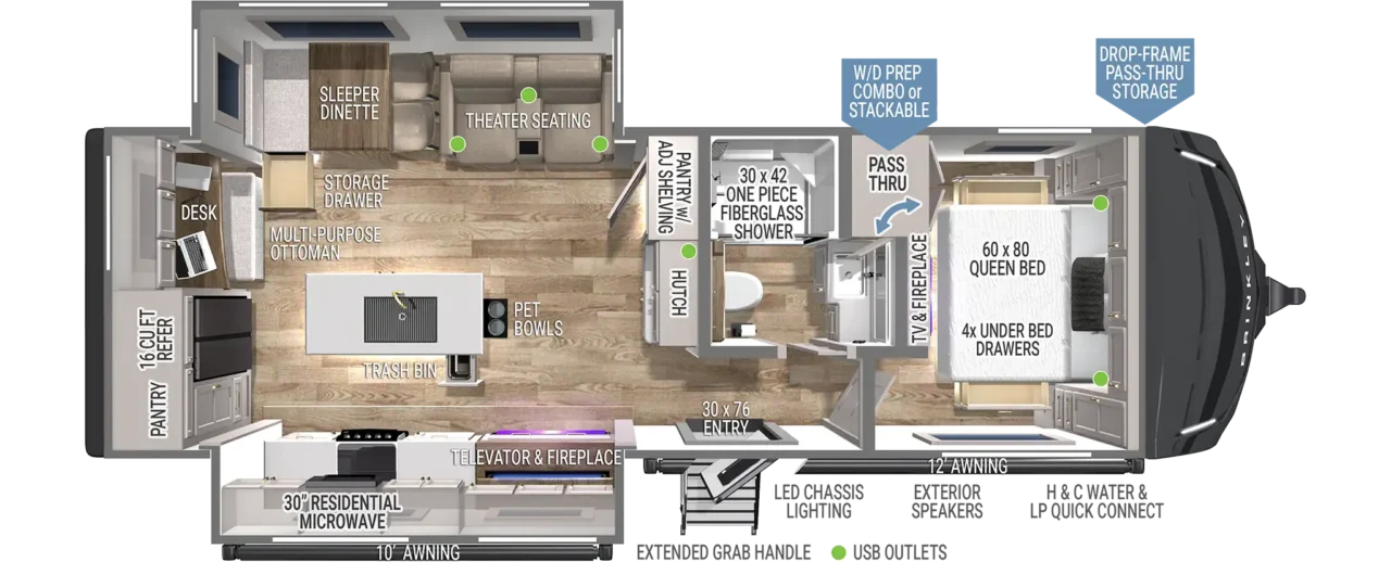 Model Z AIR 285 Travel Trailers | Brinkley RV