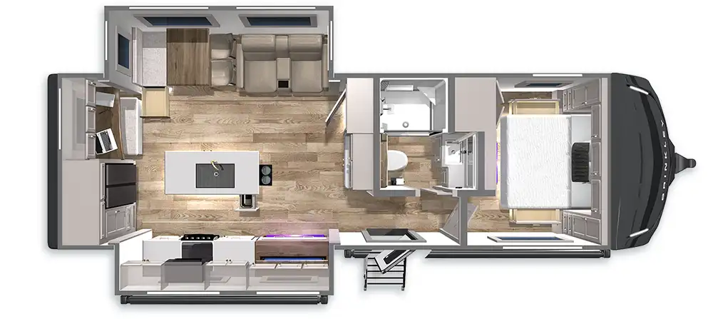 Z AIR 285 Travel Trailer Floorplan