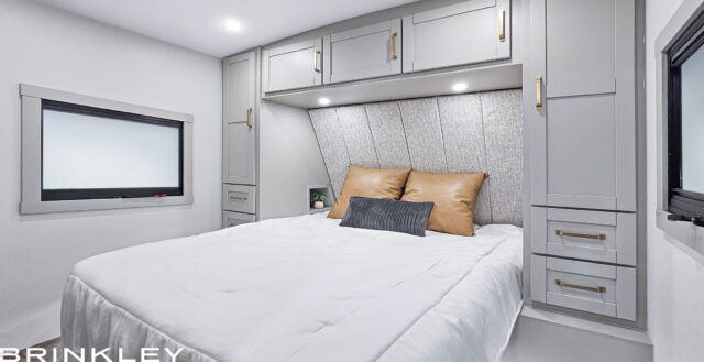 Bedroom of the AIR 295 Travel Trailers
