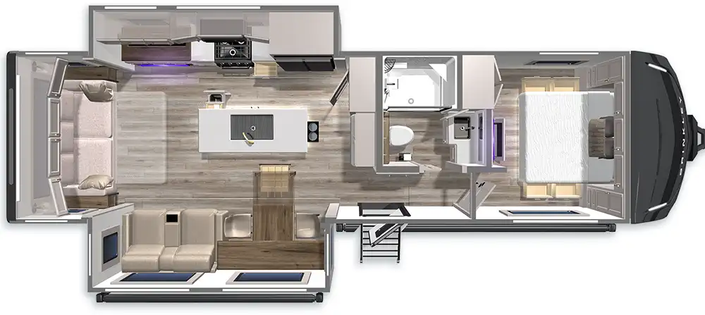 Z297 AIR Travel Trailer Floorplan 2025