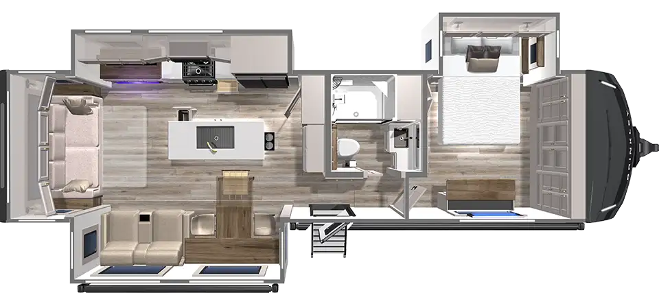 Model Z 310 AIR Travel Trailer Floorplan