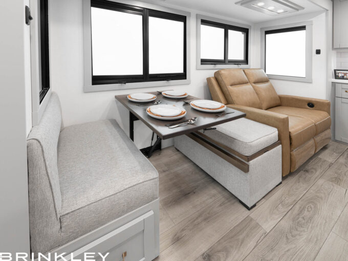 Model Z AIR 315 Travel Trailers Dining Room Sleeper Dinette Table 4 2026 Brinkley RV Model Z AIR Travel Trailers