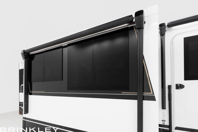 Model Z AIR 315 Travel Trailers Exterior Frameless Windows 2026 Brinkley RV Model Z AIR Travel Trailers
