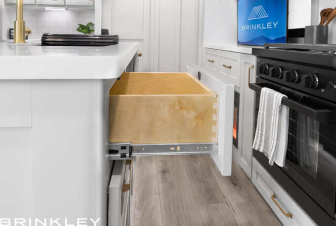 Model Z AIR 315 Travel Trailers Kitchen Dovetail Drawers 2026 Brinkley RV Model Z AIR Travel Trailers