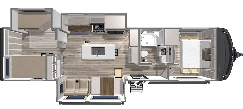 Model Z 315 AIR Travel Trailer Floorplan