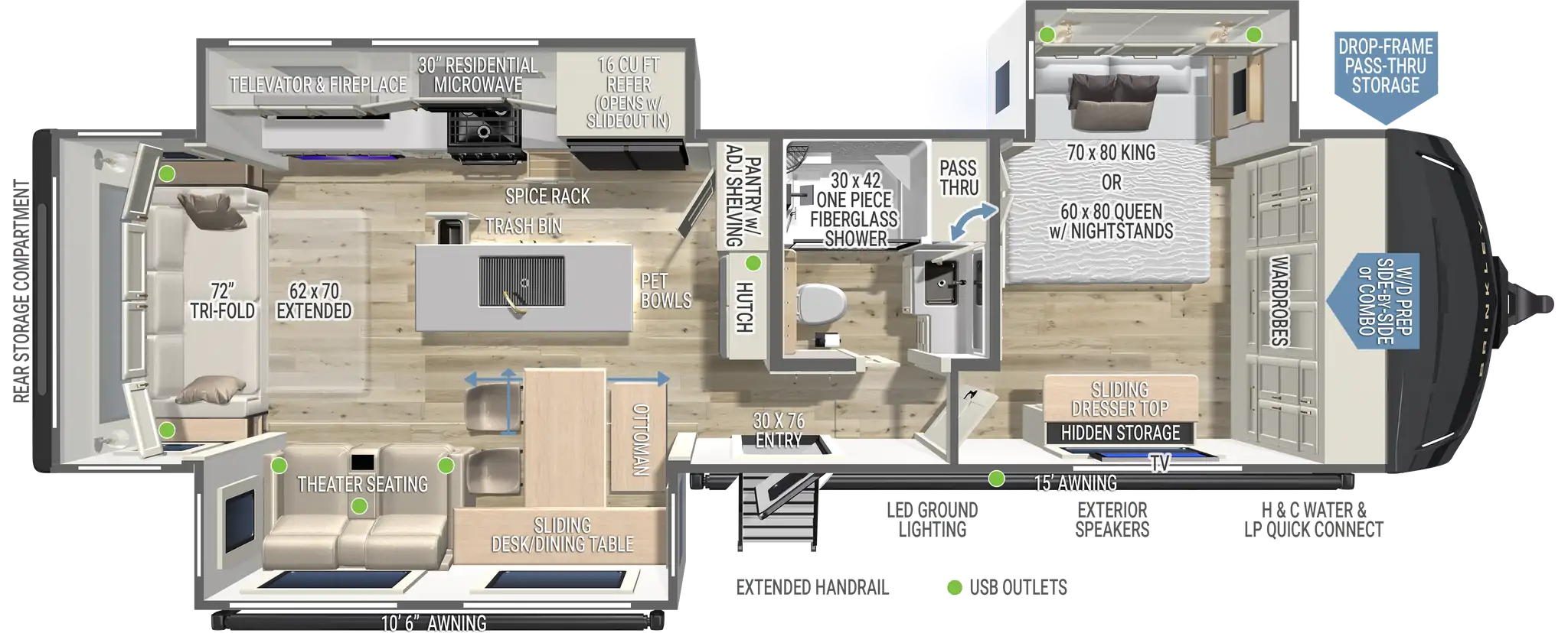 Model Z AIR 310 Luxury Travel Trailers 2027 Couples Luxury Travel Trailers
